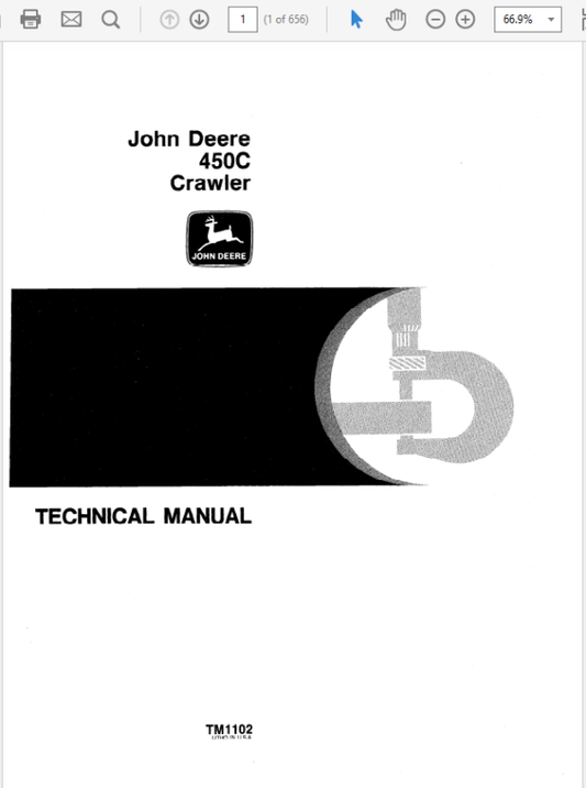 John Deere 450C Crawler Repair Technical Manual (TM1102) Workshop Guide