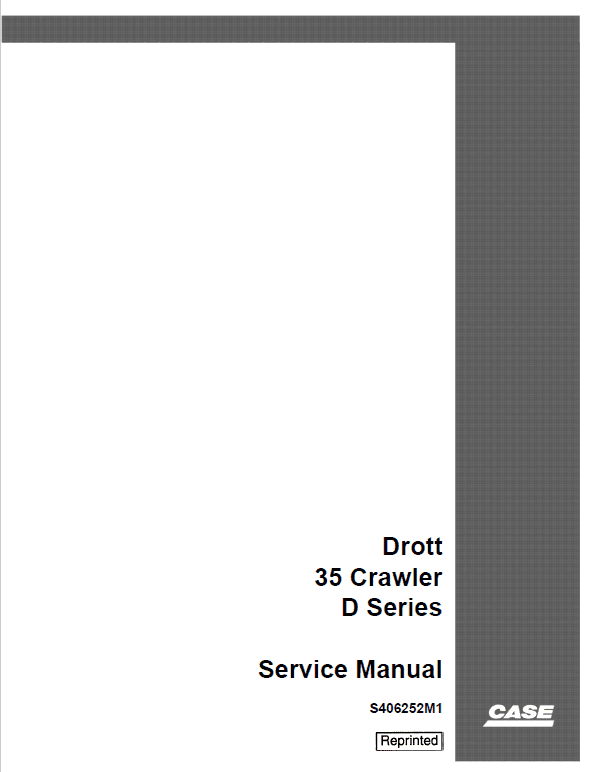 Drott 35 Series D Crawler Excavator Series D Service Manual Workshop Guide