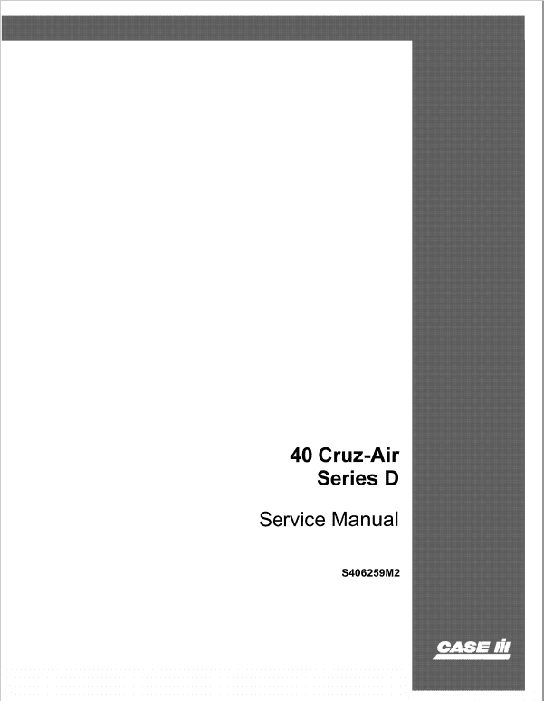 Drott 40 Cruz Air Excavator Series D Service Manual Workshop Guide
