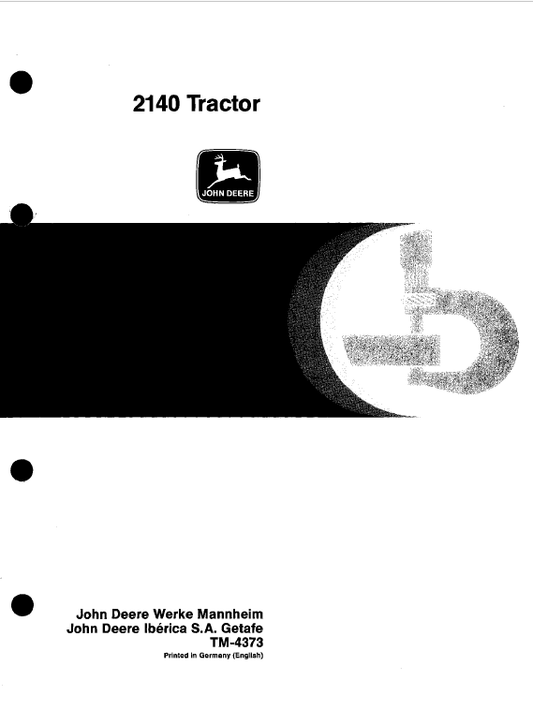 John Deere 2140 Tractor Repair Technical Manual Workshop Guide