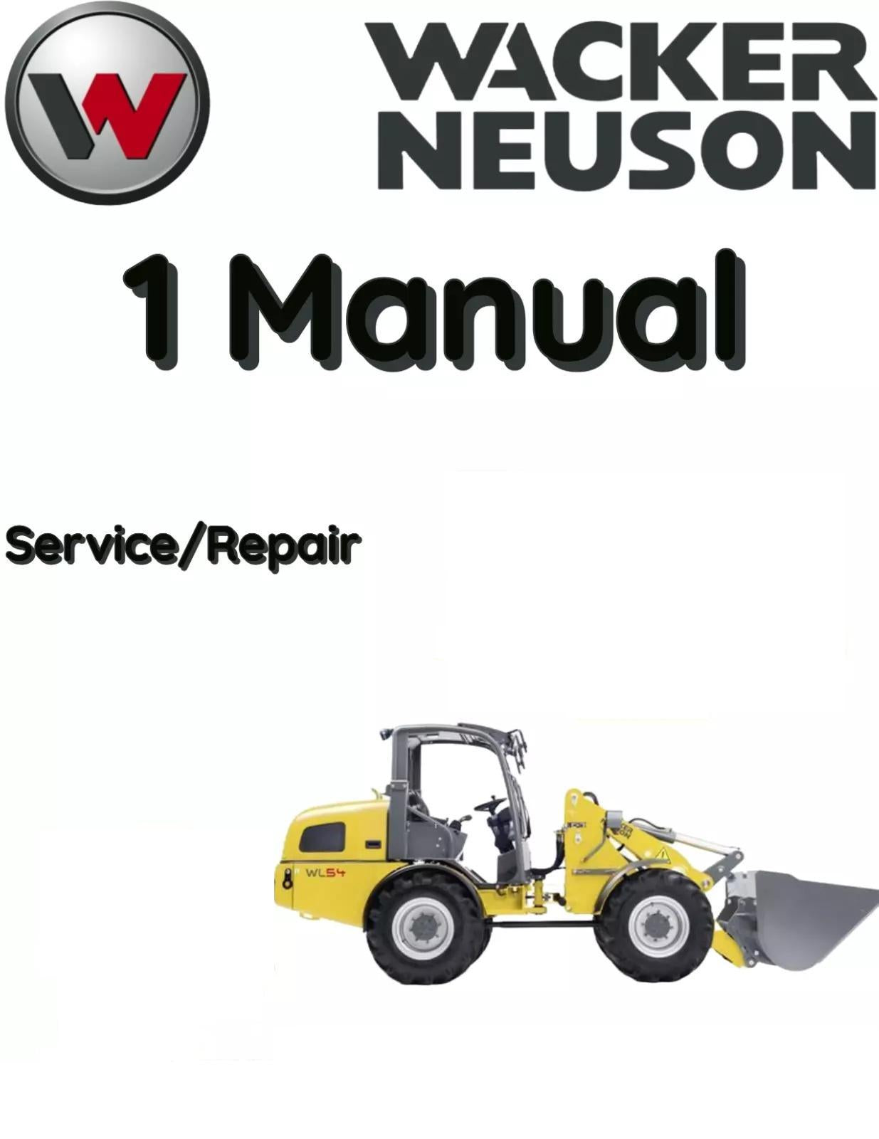 WACKER NEUSON WL54 WHEEL LOADER SERVICE REPAIR MANUAL
