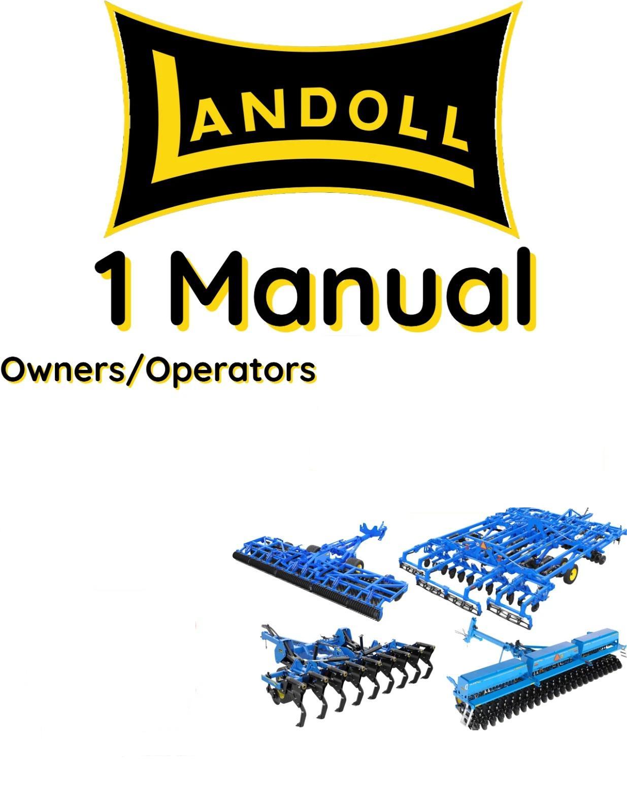 LANDOLL 1430S FIELD CULTIVATOR OWNERS OPERATORS MANUAL