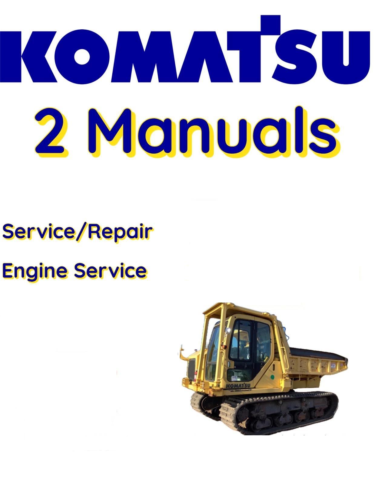 KOMATSU CD110R-2 CRAWLER DUMPER SERVICE ENGINE REPAIR SHOP MANUAL