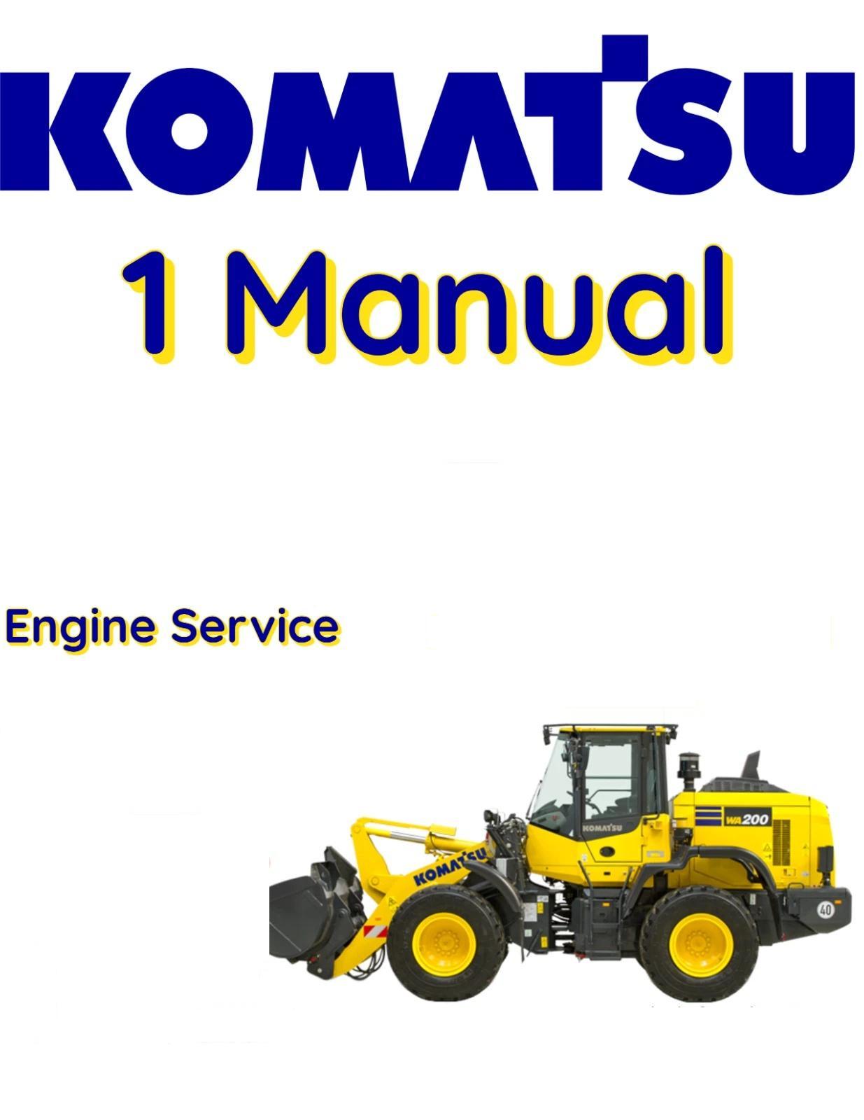 KOMATSU WA250PT-3 WHEEL LOADER ENGINE SERVICE REPAIR MANUAL  S