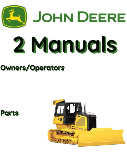 JOHN DEERE 850J CRAWLER DOZER OPERATORS OWNERS PARTS MANUAL