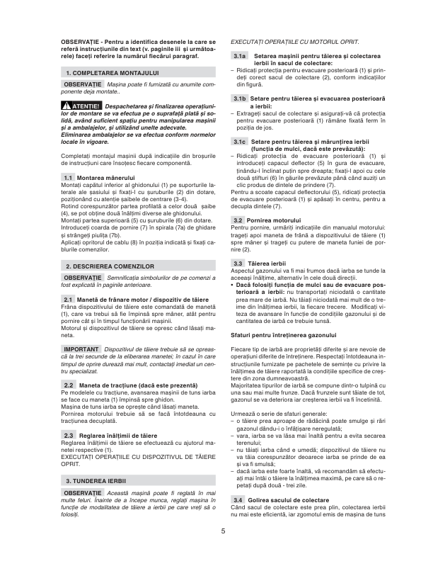 John Deere RUN41 (SA295119), RUN46 (SA295219), RUN51 (SA295319) Lawn Mowers Operator’s Manual (171505878) Workshop Guide
