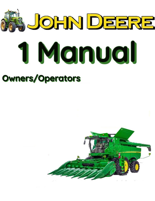 JOHN DEERE 30 COMBINE MANUAL OPERATORS OWNERS