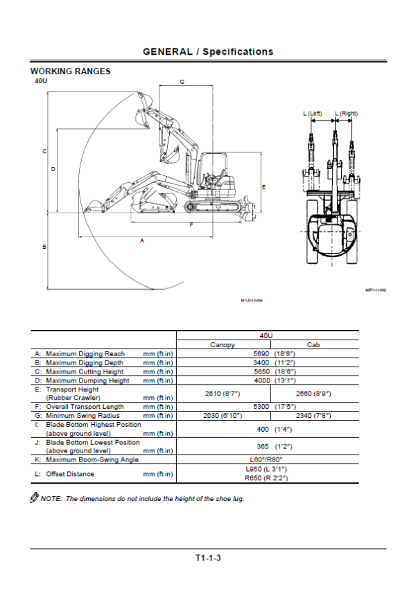Hitachi ZX40U, ZX50U Excavator Technical Repair Manual