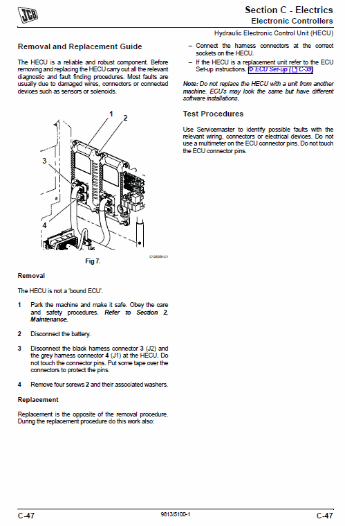 JCB JS300, JS330, JS370 Tracked Excavator Service Manual Workshop Guide
