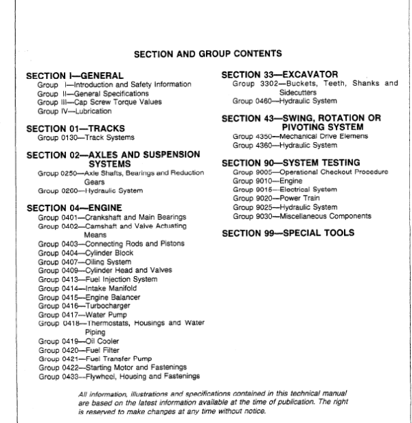John Deere 490 Excavator Repair Technical Manual (TM1302) Workshop Guide