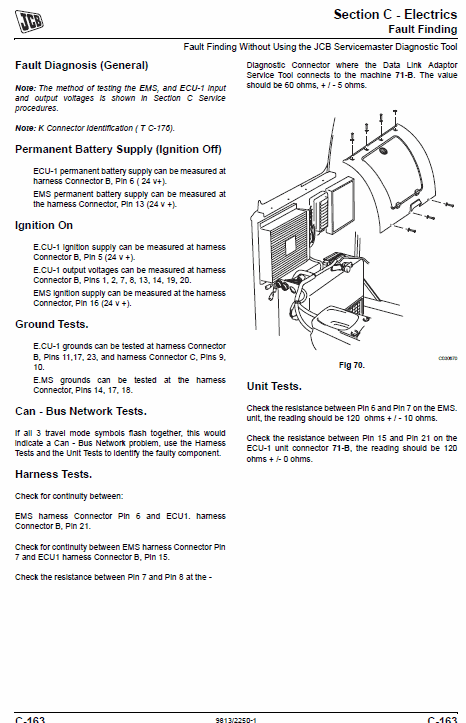 JCB JS370 Tracked Excavator Service Manual Workshop Guide
