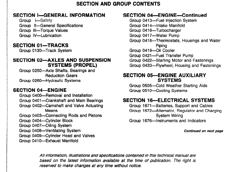 John Deere 790, 792 Excavator Repair Technical Manual (TM1320) Workshop Guide