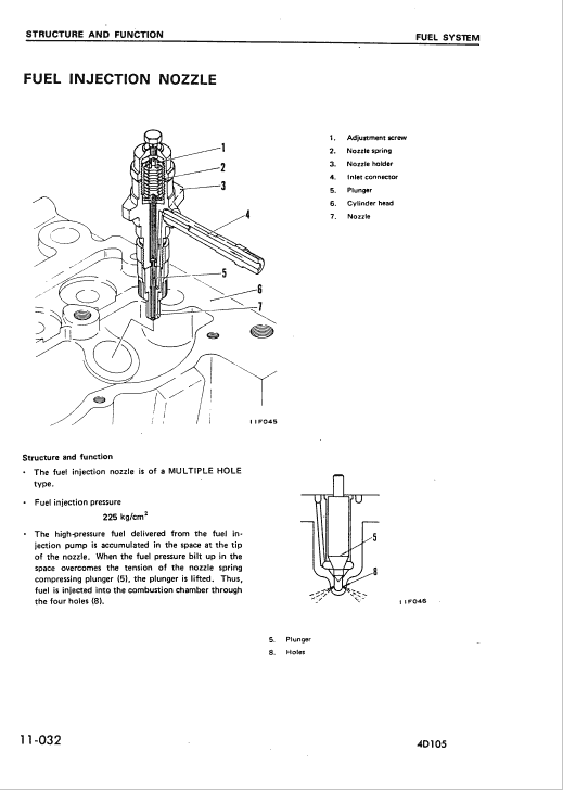 Komatsu 4D105-3, S4D105-3 Diesel Engine Service Manual Workshop Guide