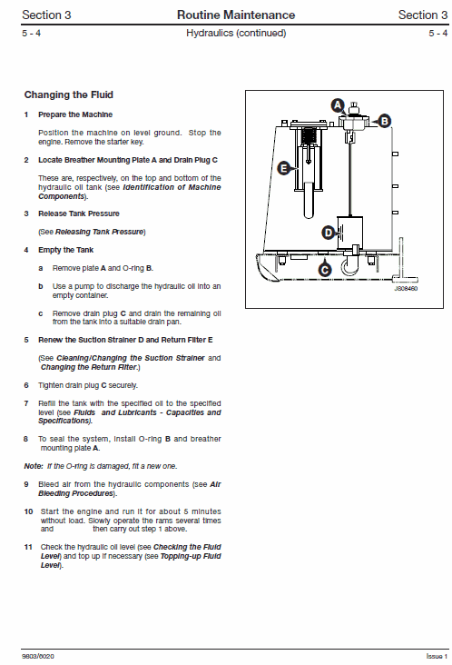 JCB JS70 Tracked Excavator Service Manual Workshop Guide