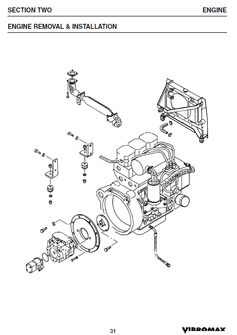 JCB Vibromax 253, 263 Tandum Roller Service Manual Workshop Guide