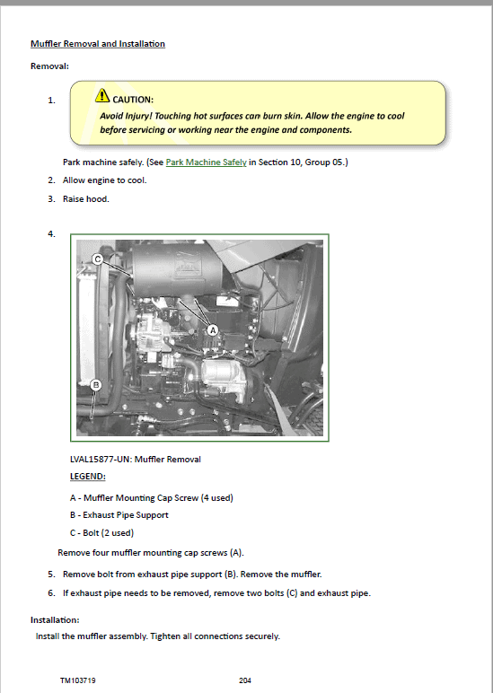 John Deere 2720 Compact Utility Tractor Repair Technical Manual (S.N 106005-) Workshop Guide