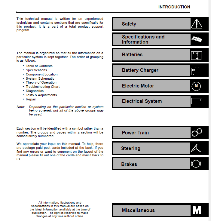John Deere E-Gator Repair Technical Manual (TM1766) Workshop Guide