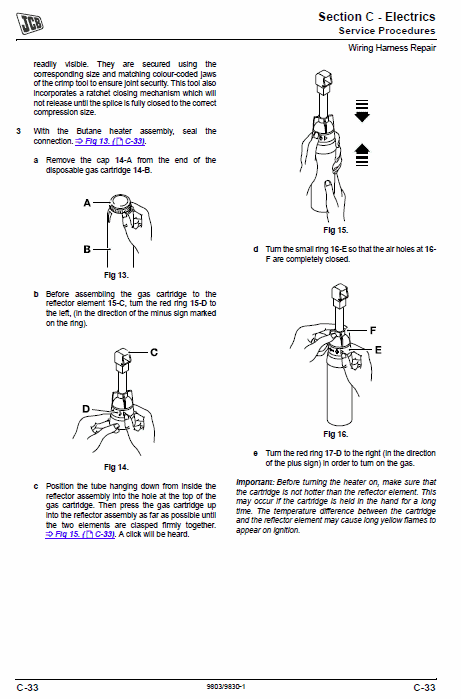 JCB FM30 Mower Service Manual Workshop Guide