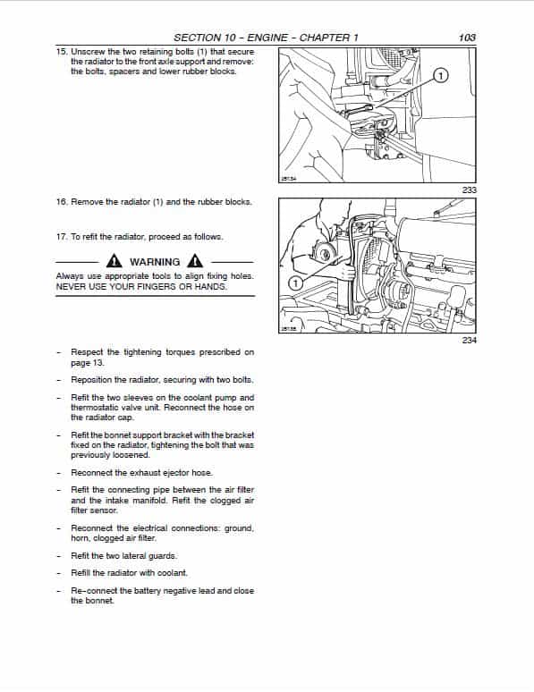 Case JXU70, JXU80, JXU90, JXU100 Tractor Service Manual Workshop Guide