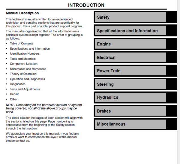 John Deere 990 Compact Utility Tractors Technical Manual (TM1848) Workshop Guide