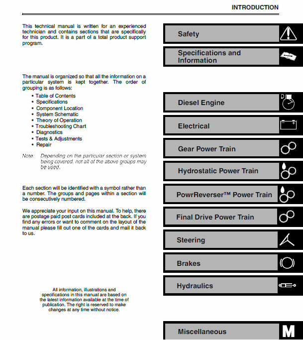 John Deere 4500, 4600 and 4700 Tractor Repair Technical Manual Workshop Guide