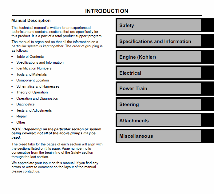John Deere G100 and G110 Garden Tractors Technical Manual (TM2020) Workshop Guide