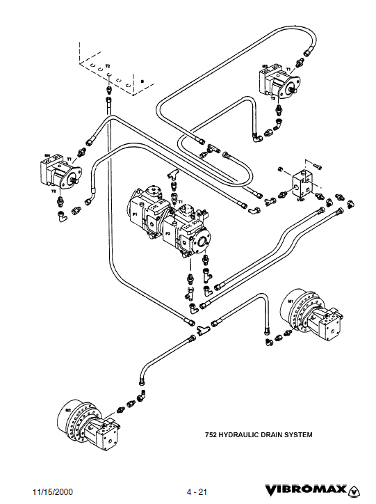 JCB Vibromax 752 Tandum Drum Roller Service Manual Workshop Guide