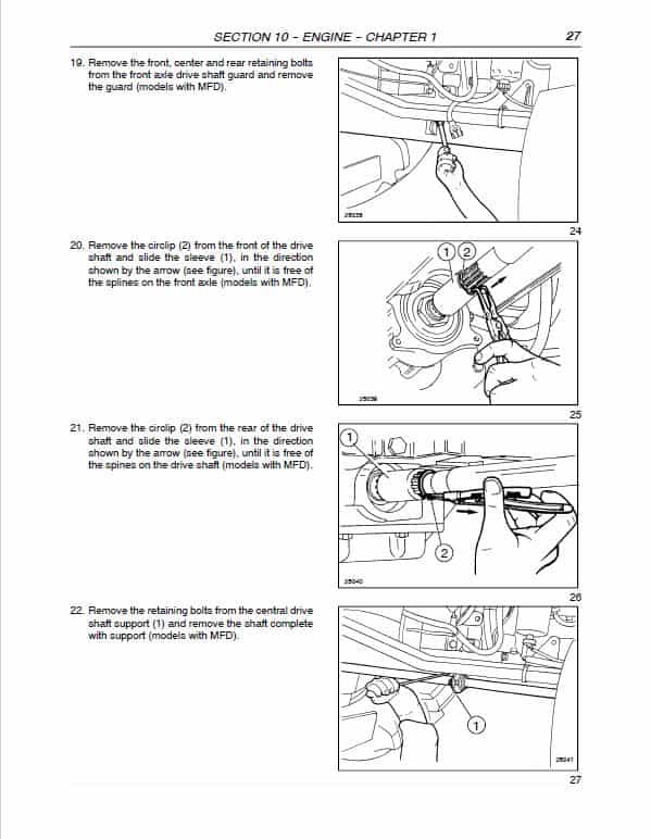 Case JX95 Straddle Tractor Service Manual Workshop Guide