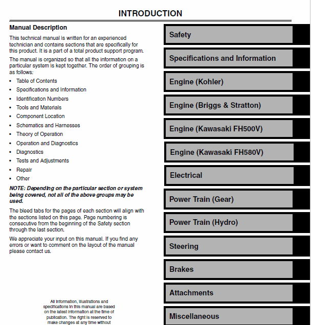 John Deere LT150, LT160, LT170, LT180, LT190 Lawn Tractors Technical Manual (TM1975) Workshop Guide
