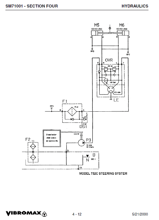 JCB Vibromax 752C Tandum Drum Roller Service Manual Workshop Guide