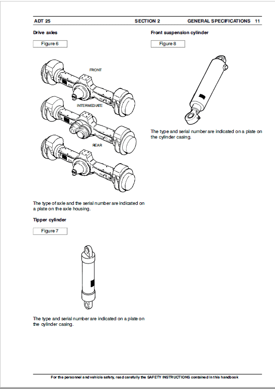 Astra ADT25 Dump Truck Repair Service Manual