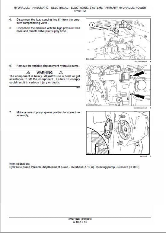 Case Puma 115, 125, 140, 155 Tractor Service Manual Workshop Guide