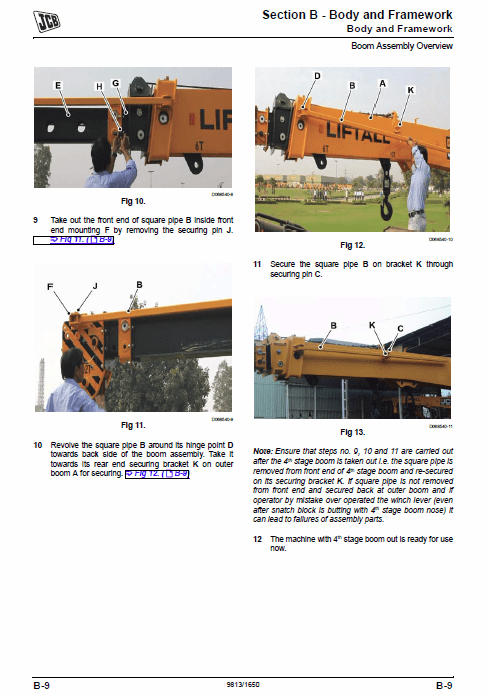 JCB 1253, 1202, 1553, 1554 Liftall Service Manual Workshop Guide