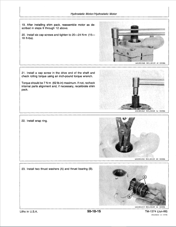 John Deere 675, 675B Skid-Steer Loader Technical Manual (TM1374) Workshop Guide