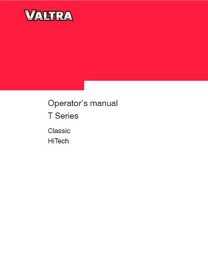 Valtra T121C, T131C, 161C, 171C Tractors Service Repair Manual Workshop Guide