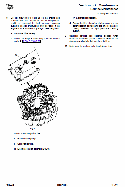 JCB 2CX, 2CXU, 210S, 210SU Backhoe Service Manual Workshop Guide