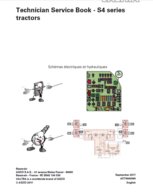 Valtra S274, S294, S324, S354, S374, S394 Tractors Workshop Repair Manual