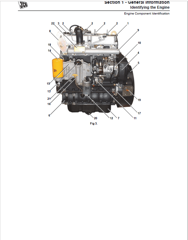 JCB 444, 448 Dieselmax Mechanical Engine Repair Service Manual