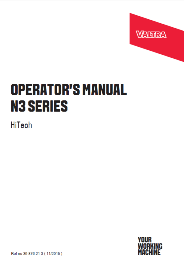 Valtra N93H3, N103H3 Tractors Service Repair Manual Workshop Guide