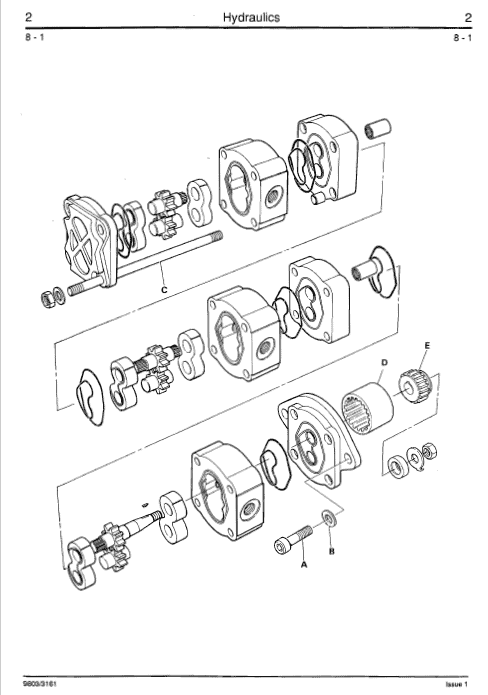 JCB 801 Tracked Excavator Service Manual Workshop Guide
