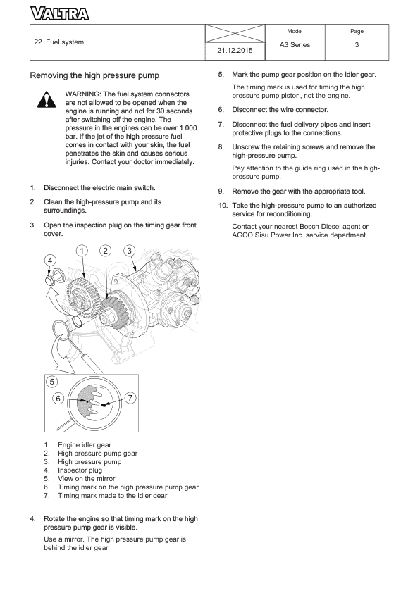 Valtra A83H, A93H Tractors Service Repair Manual Workshop Guide