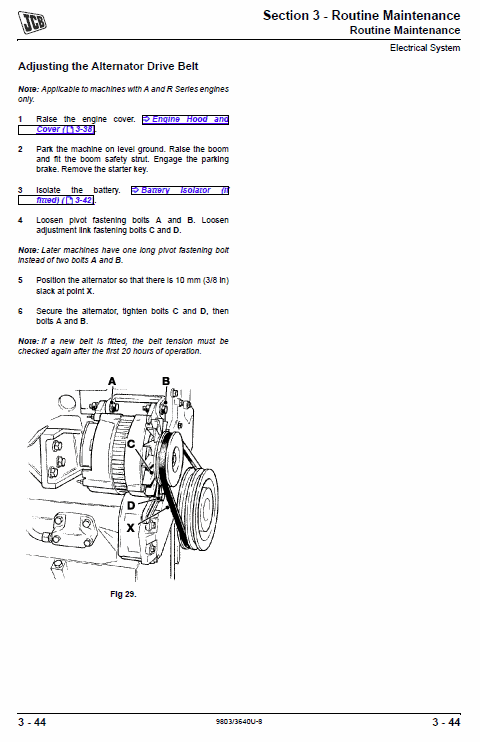 JCB 506C, 506CHL, 508C Loadall Telescopic Handlers Service Manual Workshop Guide