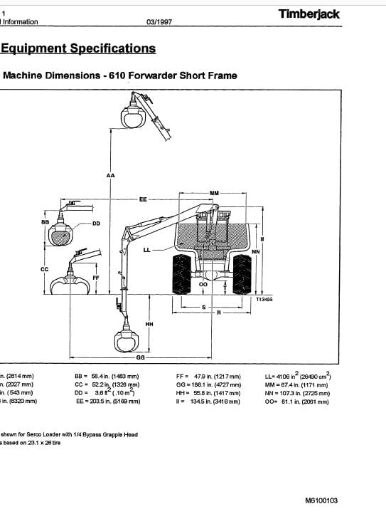 Timberjack 610 Forwarder Service Repair Manual Workshop Guide