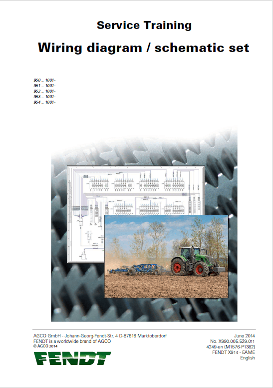 Fendt 927, 930, 933, 936, 939 Vario S4 Tractors Workshop Repair Manual Workshop Guide