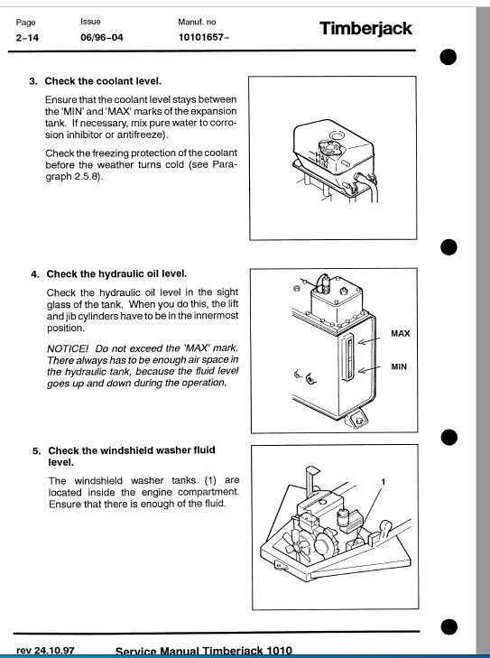 Timberjack 1010 Forwarder Service Repair Manual (10101657 and Up) Workshop Guide