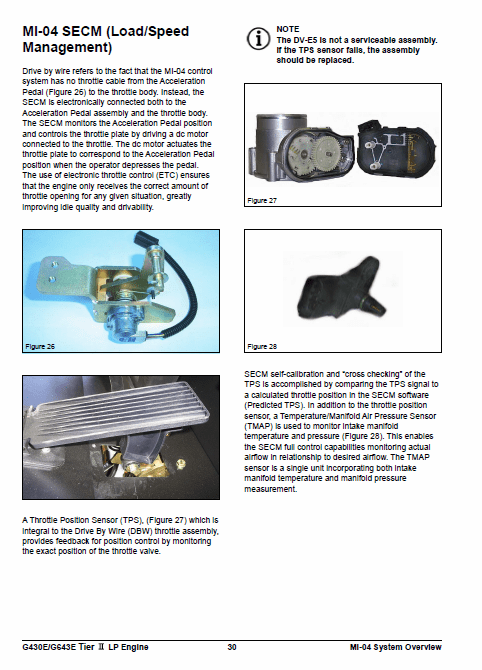 Doosan Daewoo G430E, G643E Tier 2 LP Engine Forklift Service Manual Workshop Guide