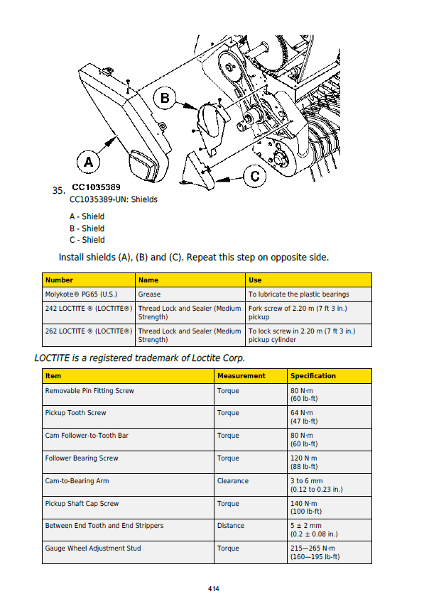 John Deere 842, 852, 854, 862, 864 Forage Round Baler Service Repair Manual (TM300119) Workshop Guide