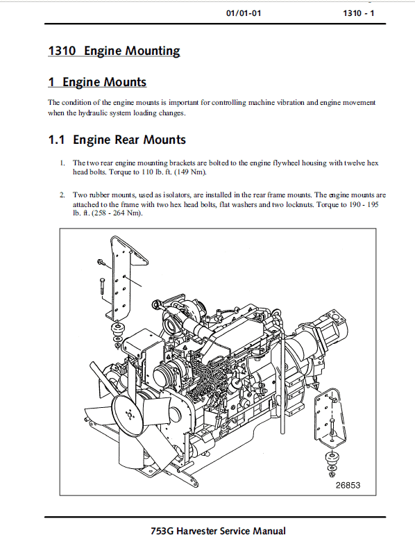 John Deere 753G Tracked Harvester Repair Technical Manual (S.N 002045 – 002063) Workshop Guide