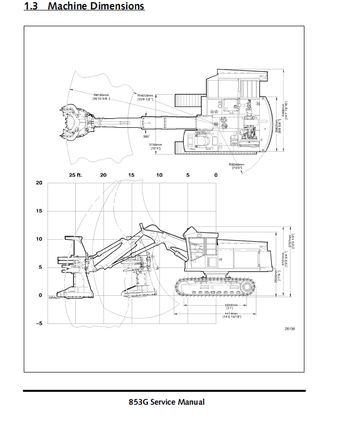 John Deere 853G Feller Buncher Service Repair Manual (SN 003001 – 003083) Workshop Guide