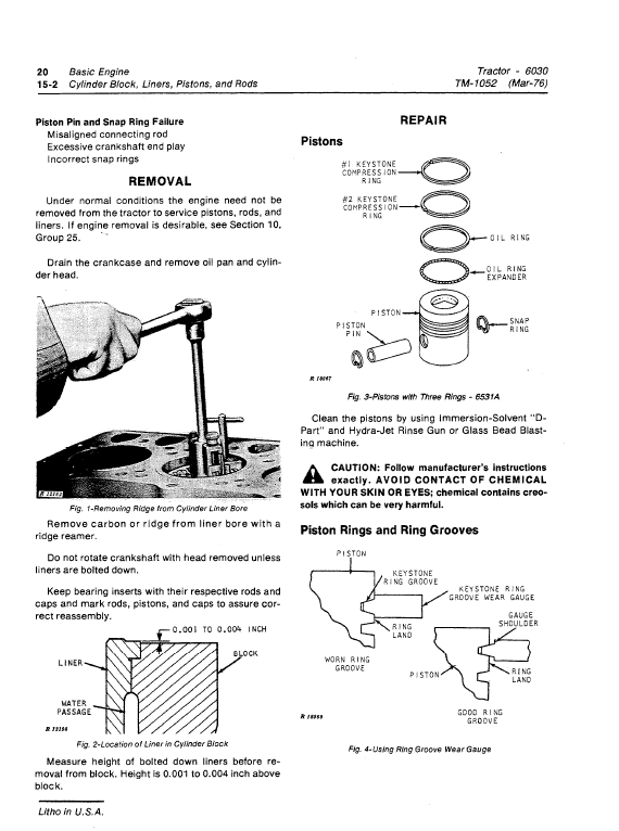 John Deere 6030 Tractor Repair Technical Manual (TM1052) Workshop Guide